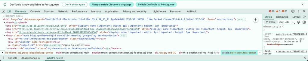 Exemplo de html e css