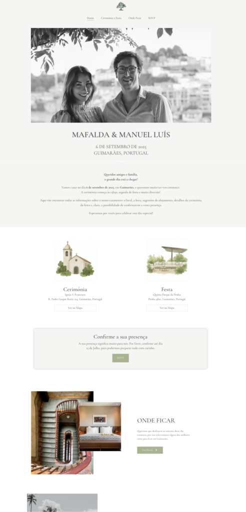 Site de casamento em wordpress