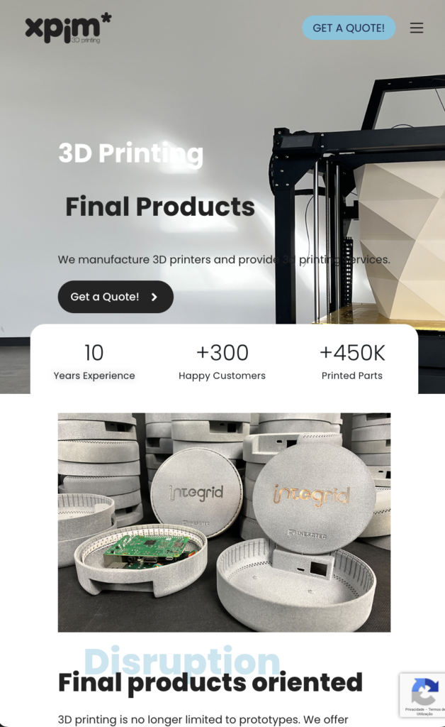 Site de serviços em wordpress - XPIM